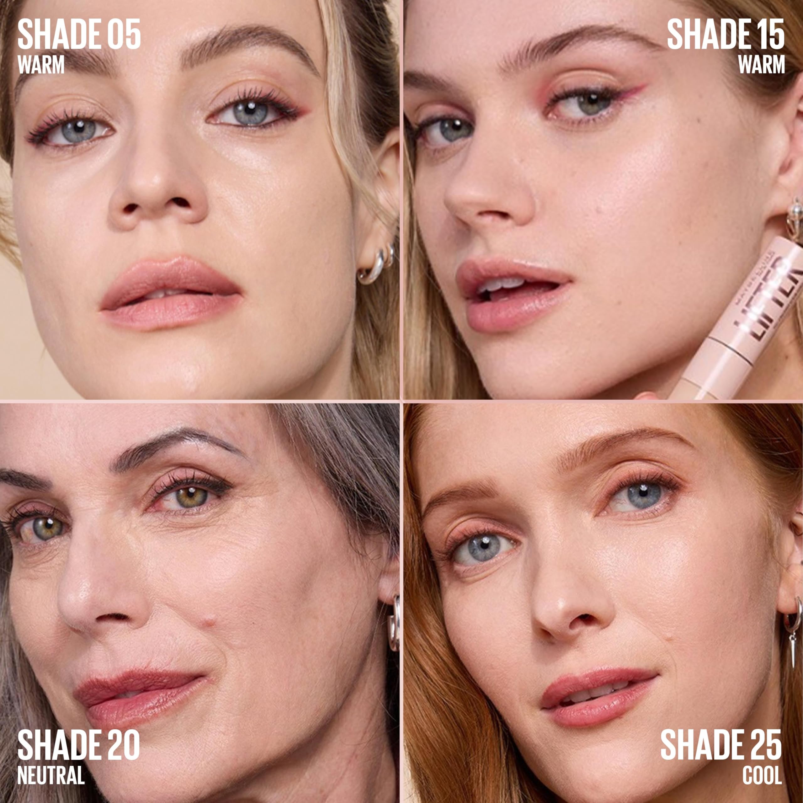 Maybelline applied under eye illustrating brightening and coverage benefit