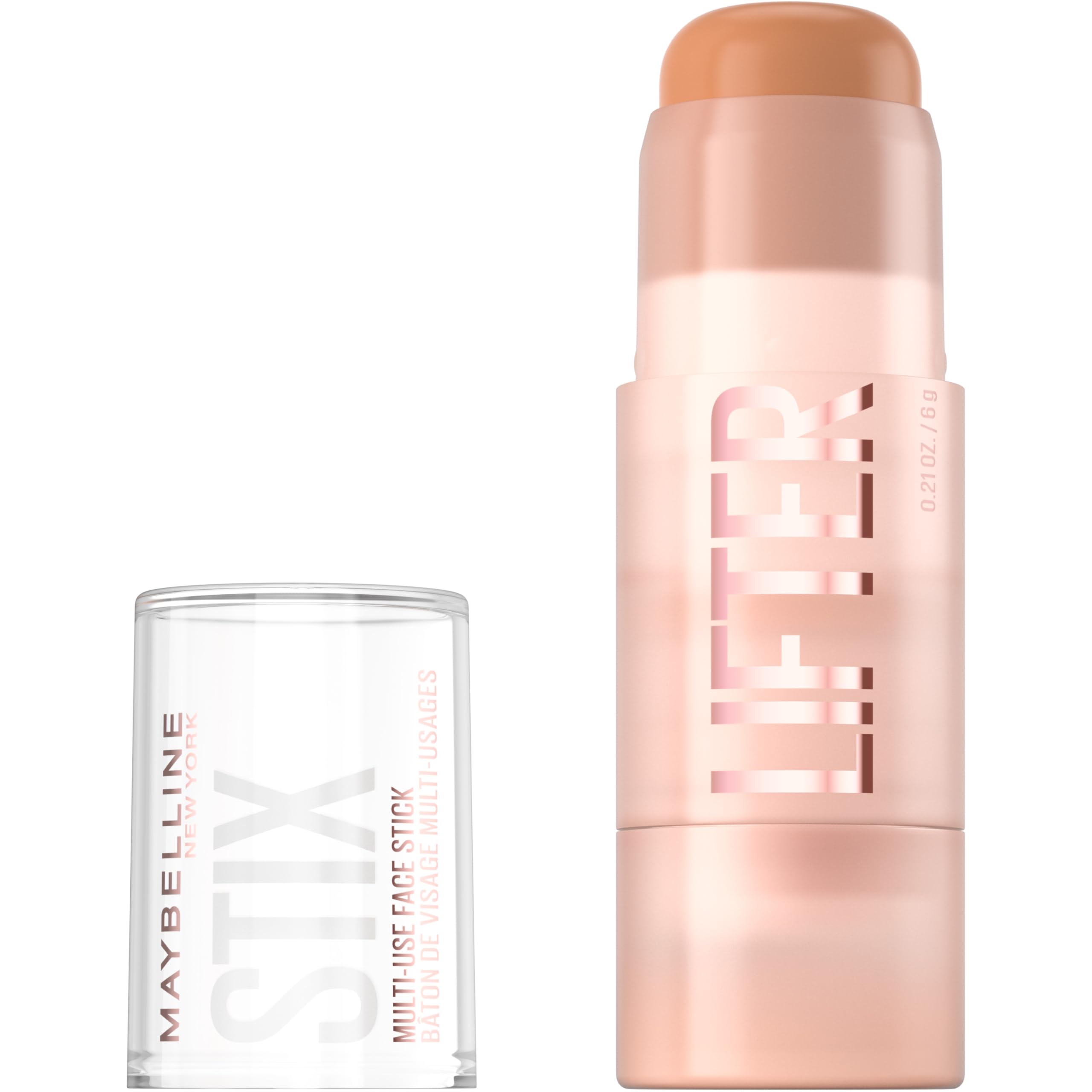 Maybelline Lifter Stix front packaging showing product and shade label for quick selection