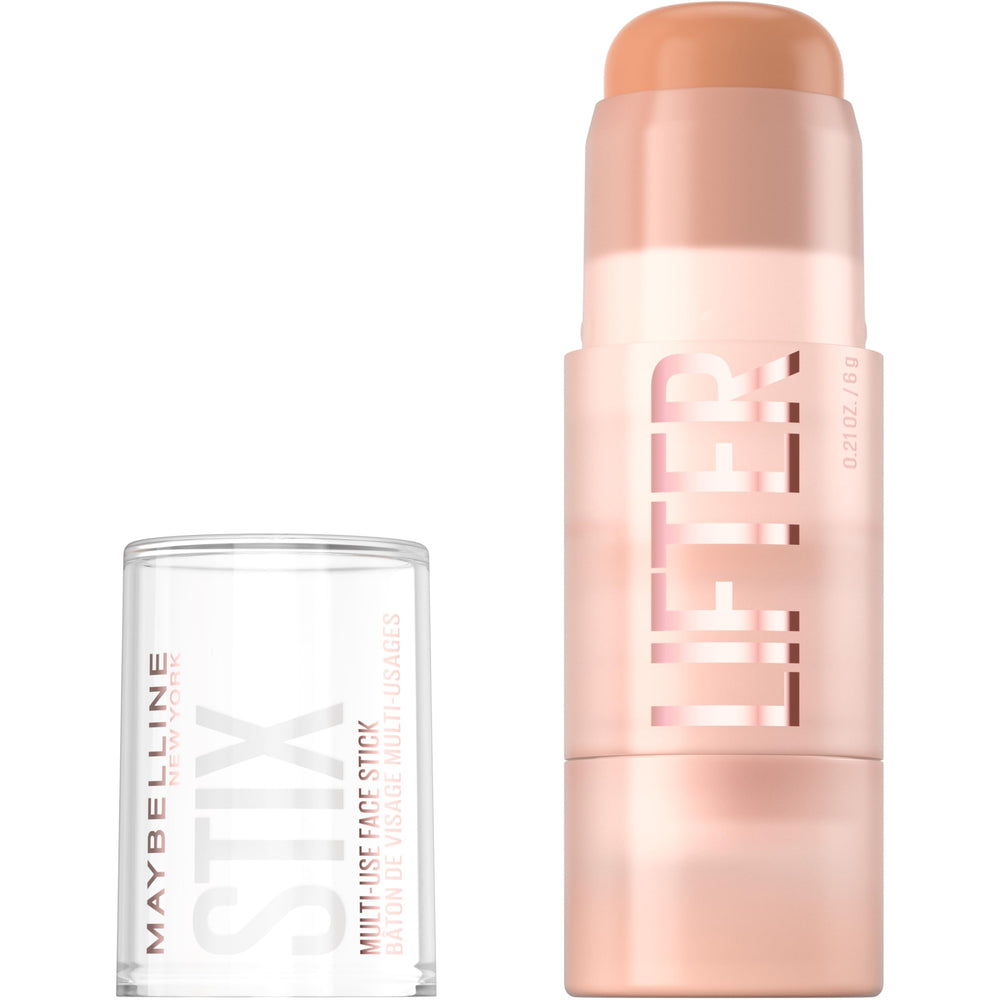 Maybelline Lifter Stix front packaging showing stick and cap with clear product identity and convenience