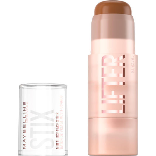 Maybelline Lifter Stix front packaging showing shade and benefits