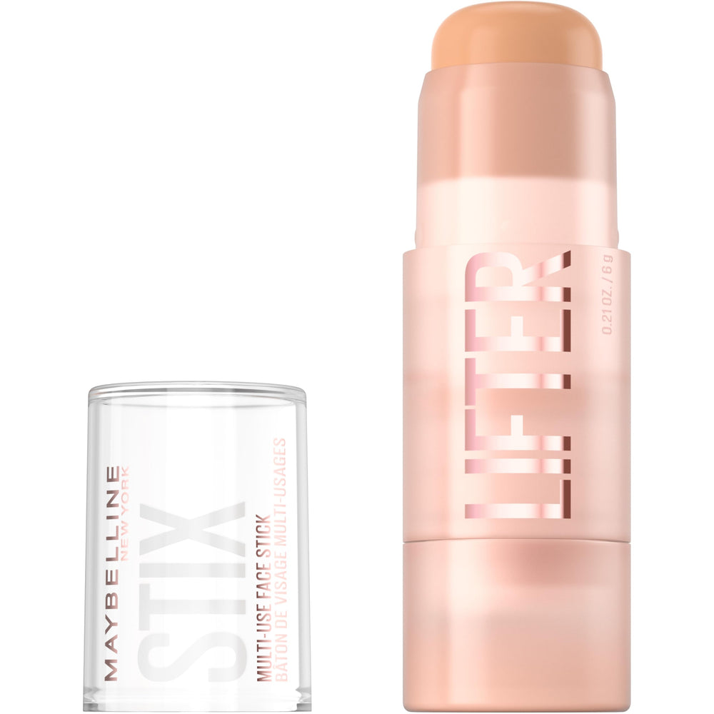 Maybelline Lifter Stix front packaging showing product and shade, easy selection benefit