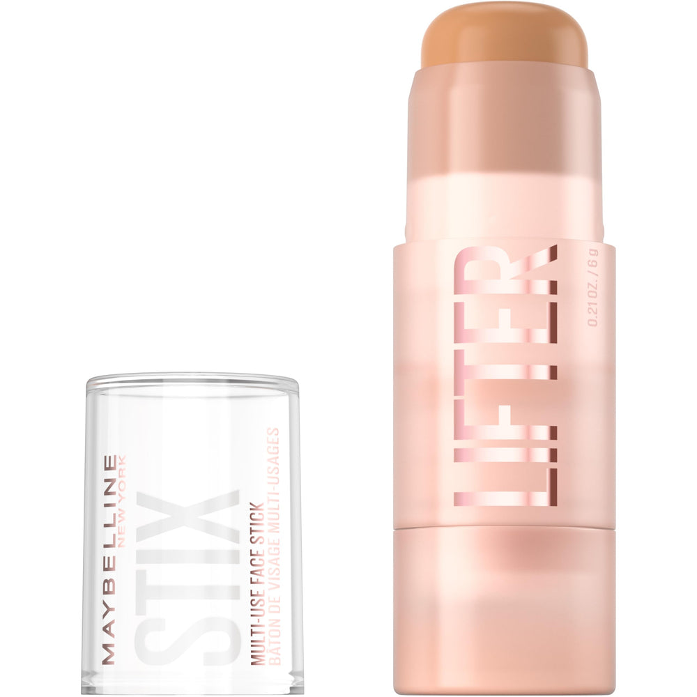 Maybelline Lifter Stix front view showing creamy stick and convenient cap for easy use