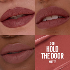 Maybelline bullet close-up highlighting sculpted shape and precision