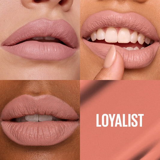 Maybelline Loyalist arrow applicator close-up demonstrating precise lip shaping