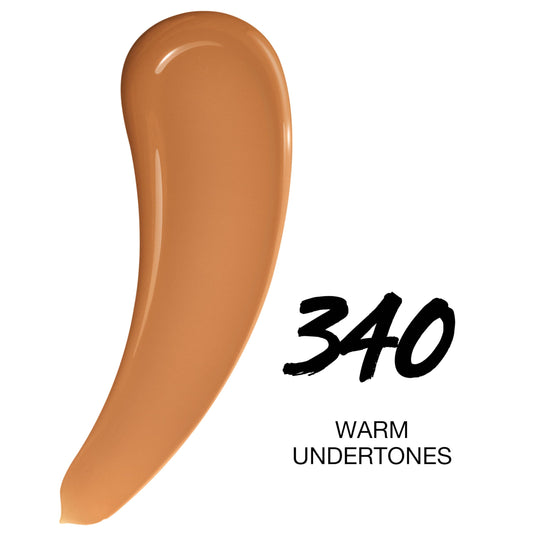 Maybelline pump detail dispensing foundation, highlights easy controlled application