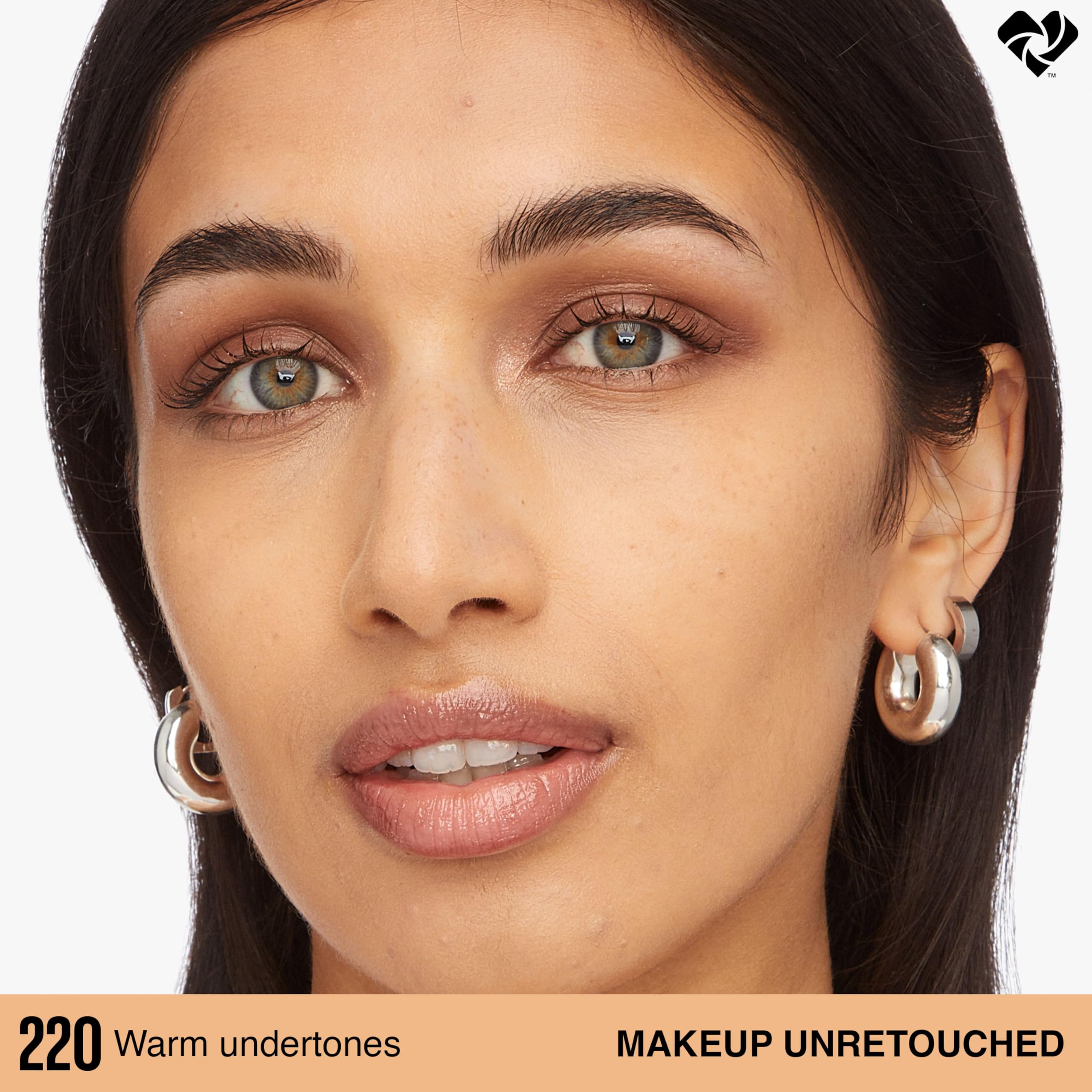 Maybelline foundation texture swatch on skin showing blendability and finish