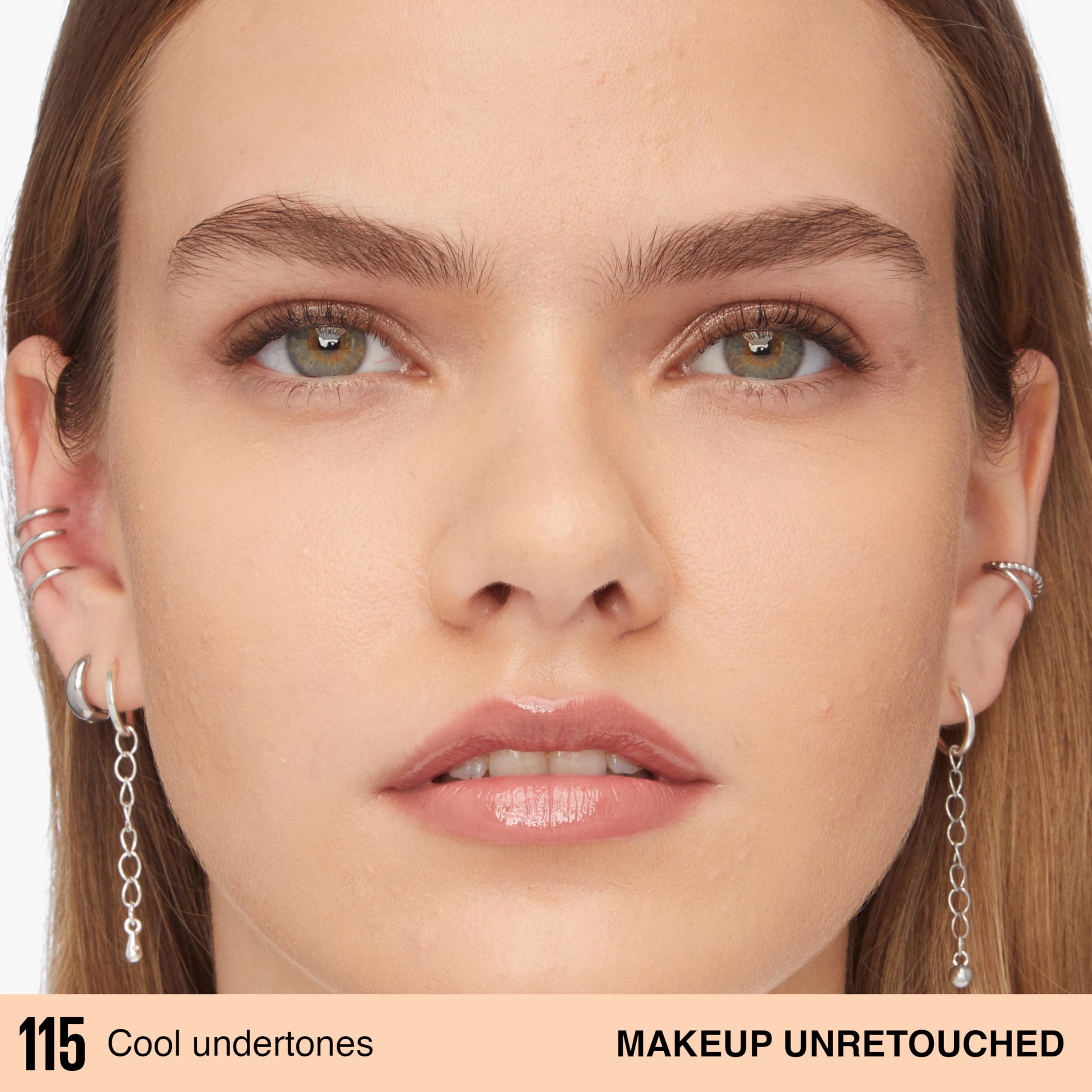 Maybelline Super Stay Lumi‑Matte texture swatch on skin showing blendable coverage benefit