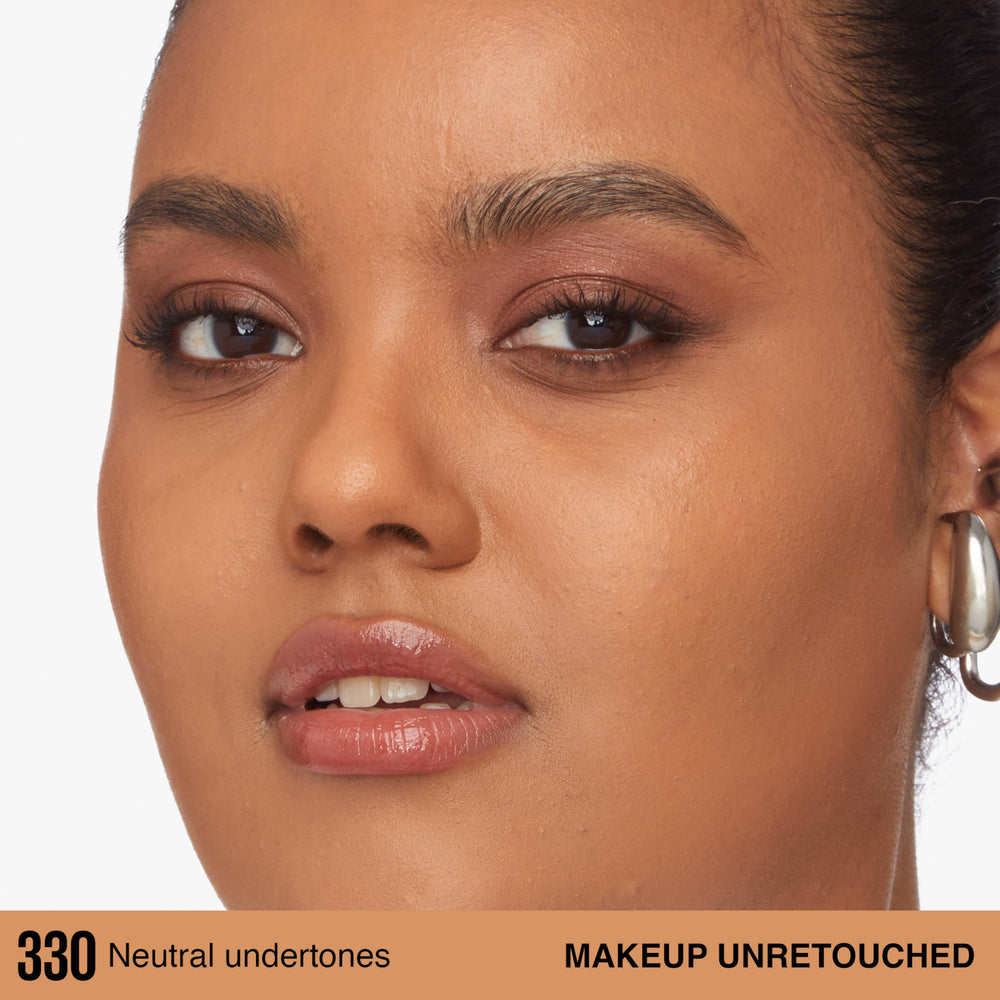 Maybelline texture swirl showing lightweight formula and blendability benefit