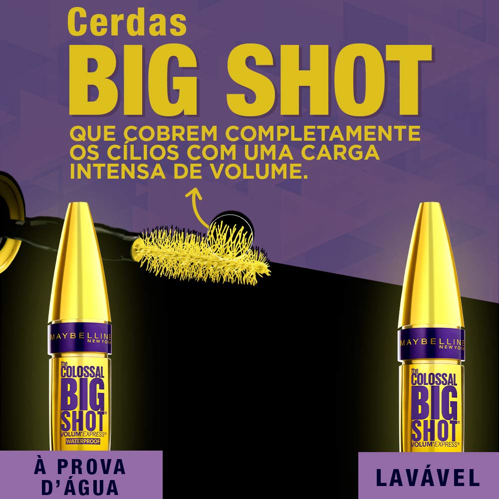 MAYBELLINE mascara swatch texture showing rich pigment payoff