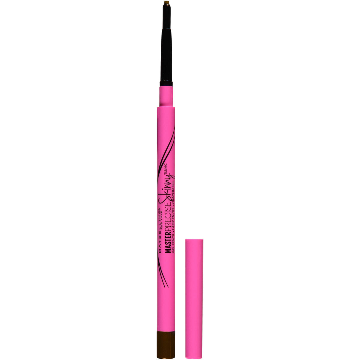 Maybelline front packaging showing pencil and shade, precise eyeliner ready