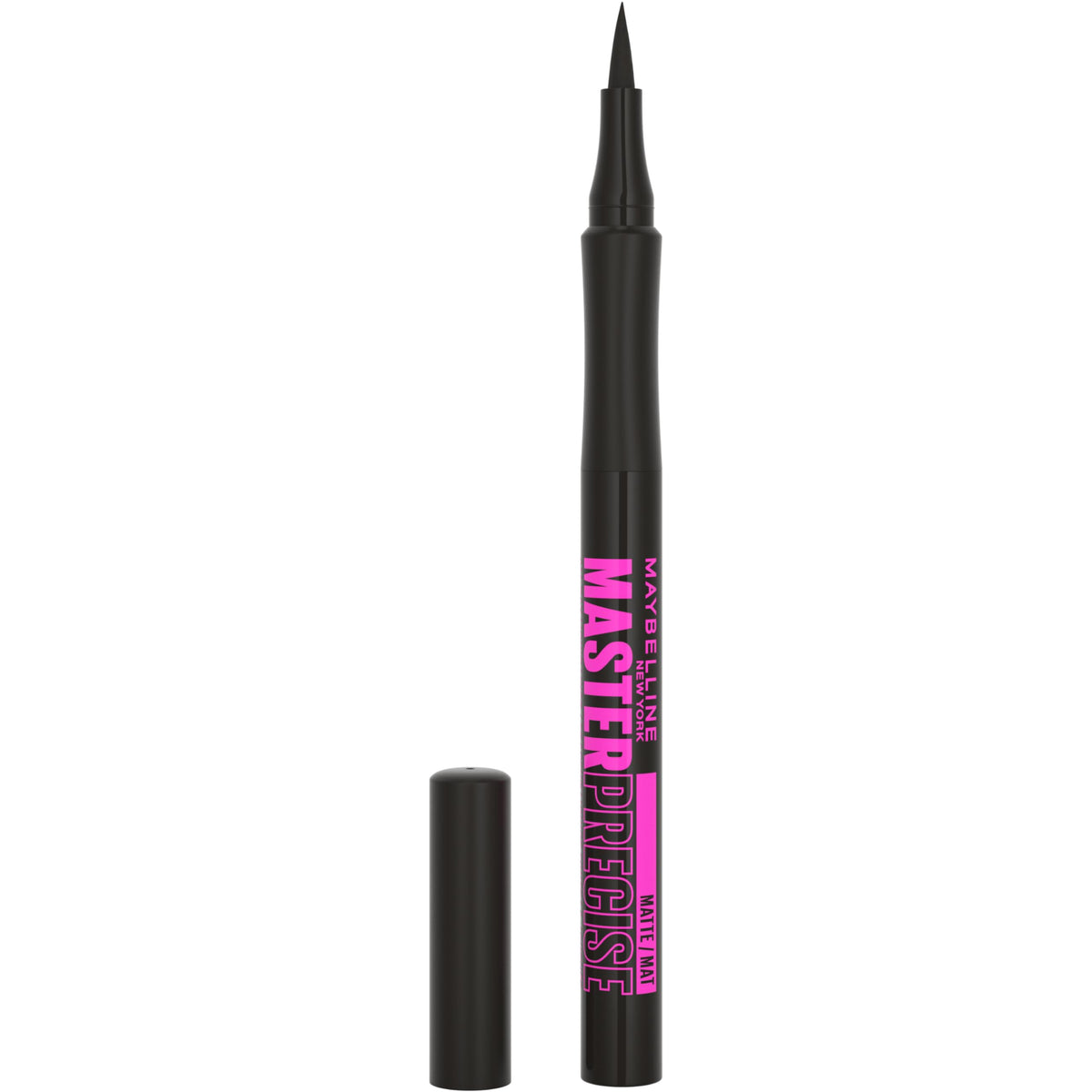 Maybelline eyeliner front view showing sleek pen for easy control
