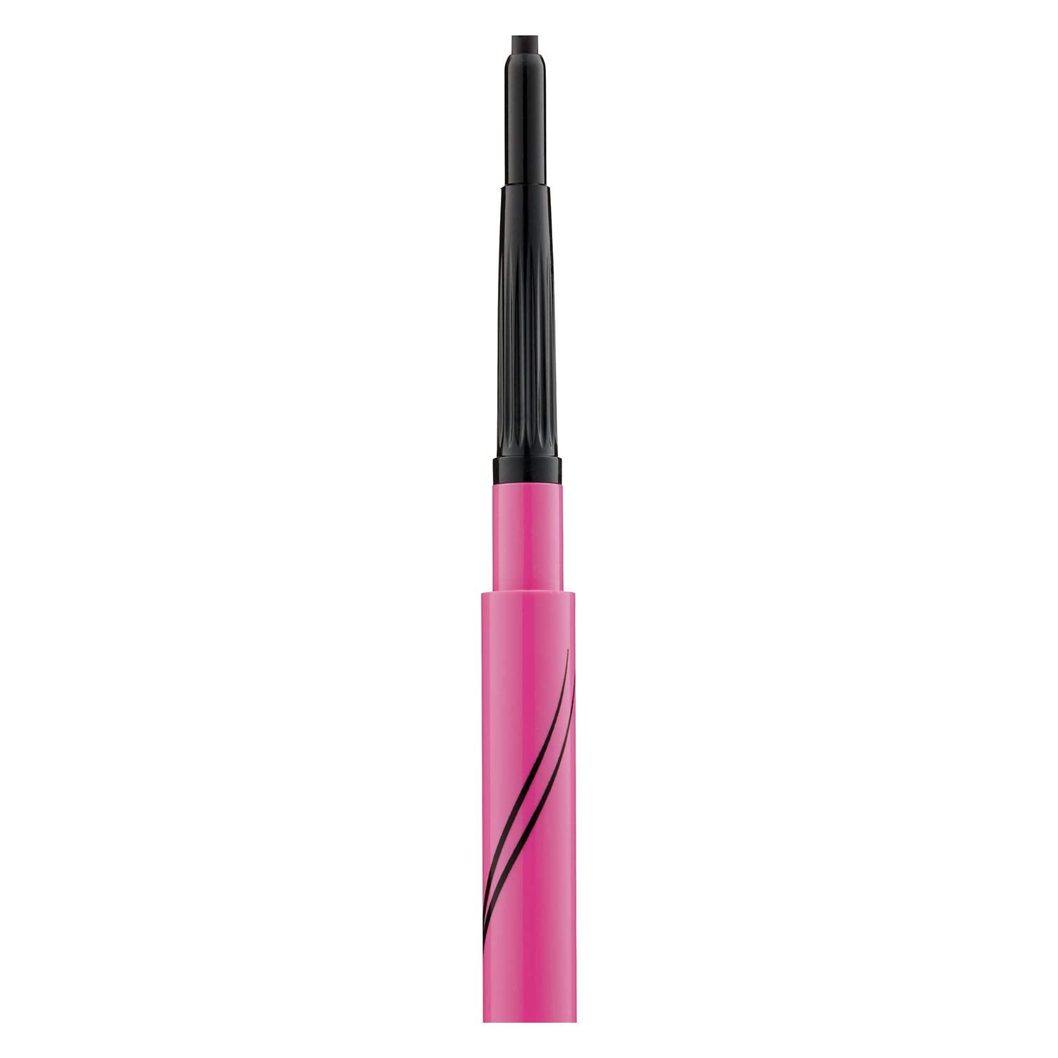 MAYBELLINE gel eyeliner stroke on skin showing smooth pigment and buildable intensity