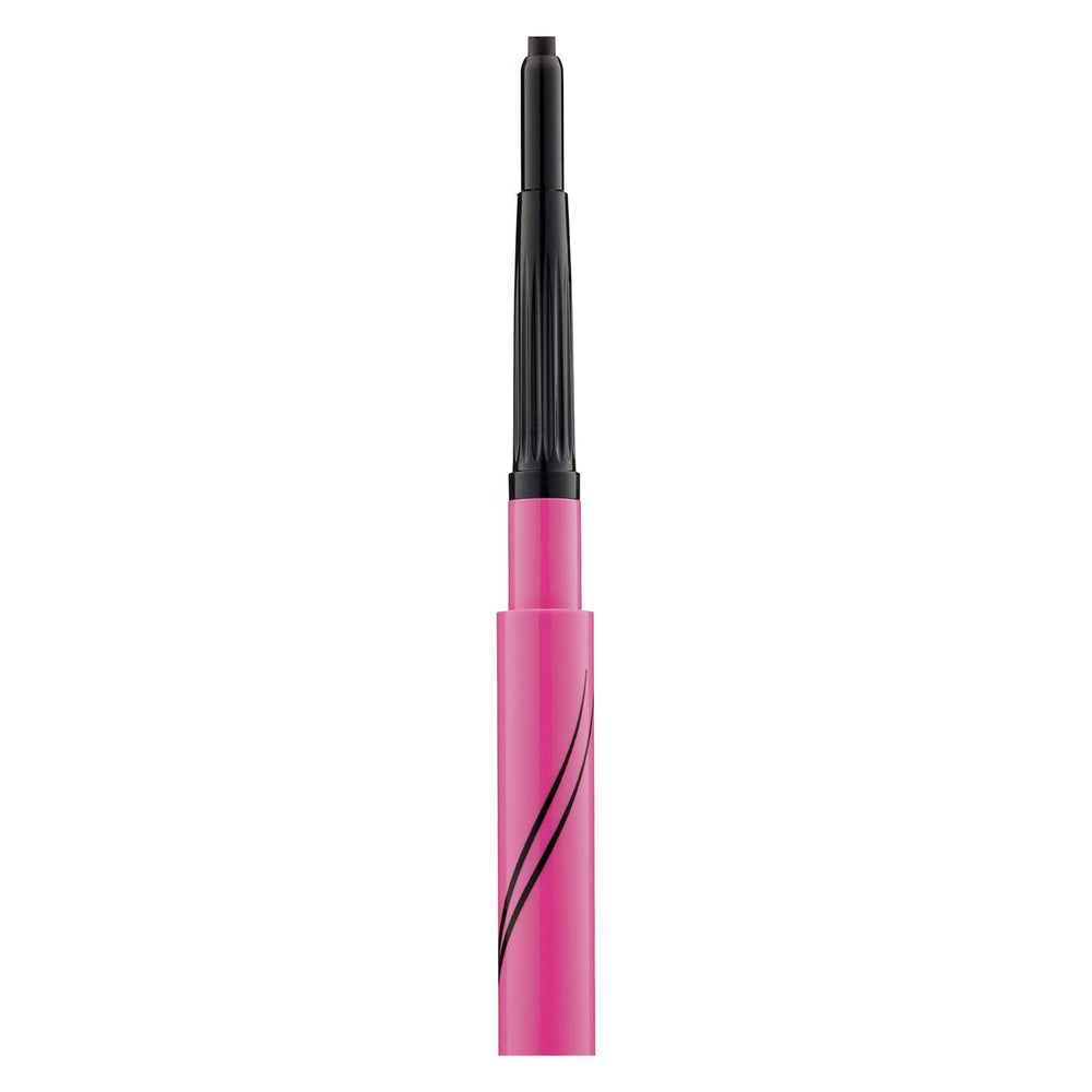 MAYBELLINE gel eyeliner stroke on skin showing smooth pigment and buildable intensity