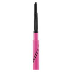 MAYBELLINE gel eyeliner stroke on skin showing smooth pigment and buildable intensity