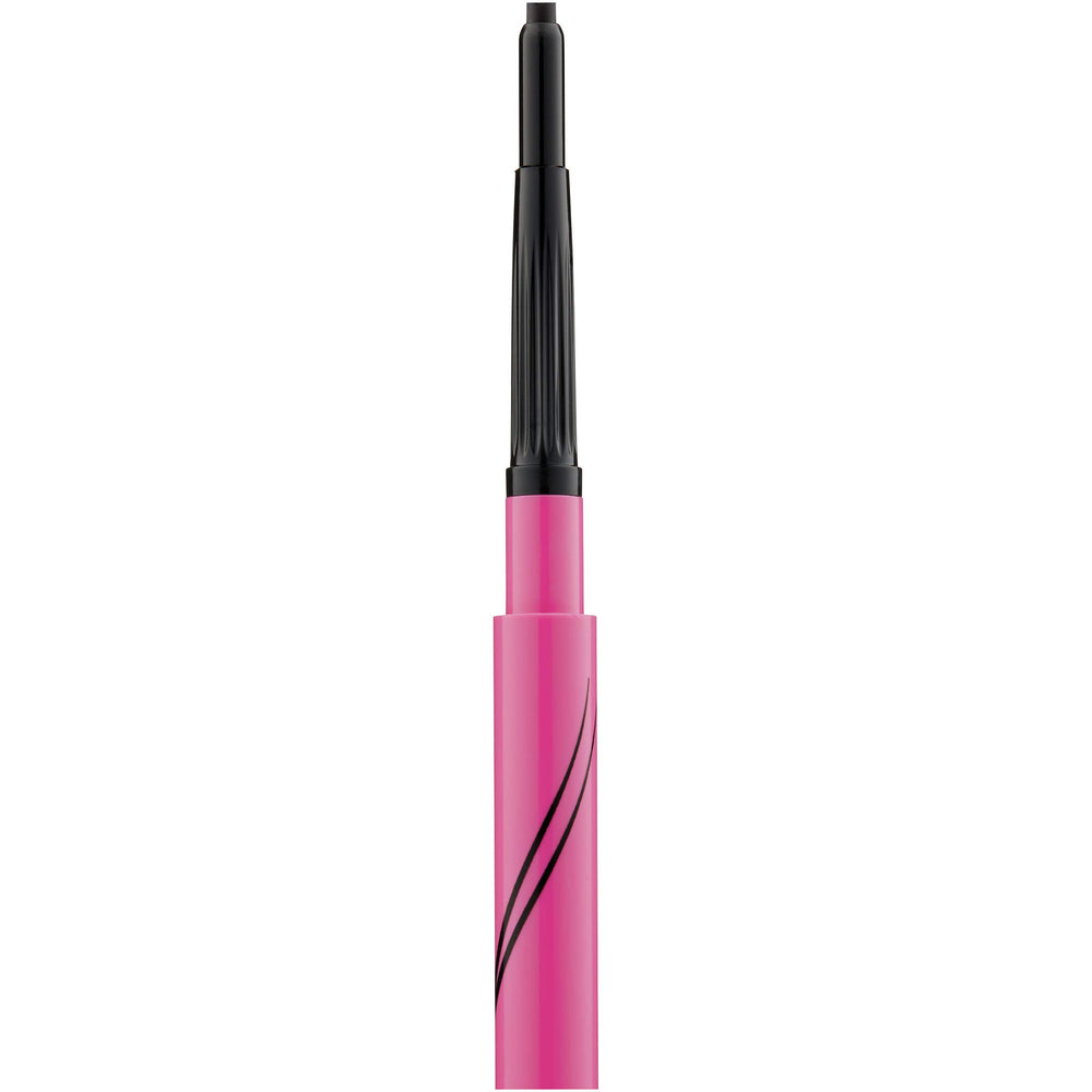 MAYBELLINE eyeliner beside makeup bag illustrating travel-ready convenience and portability