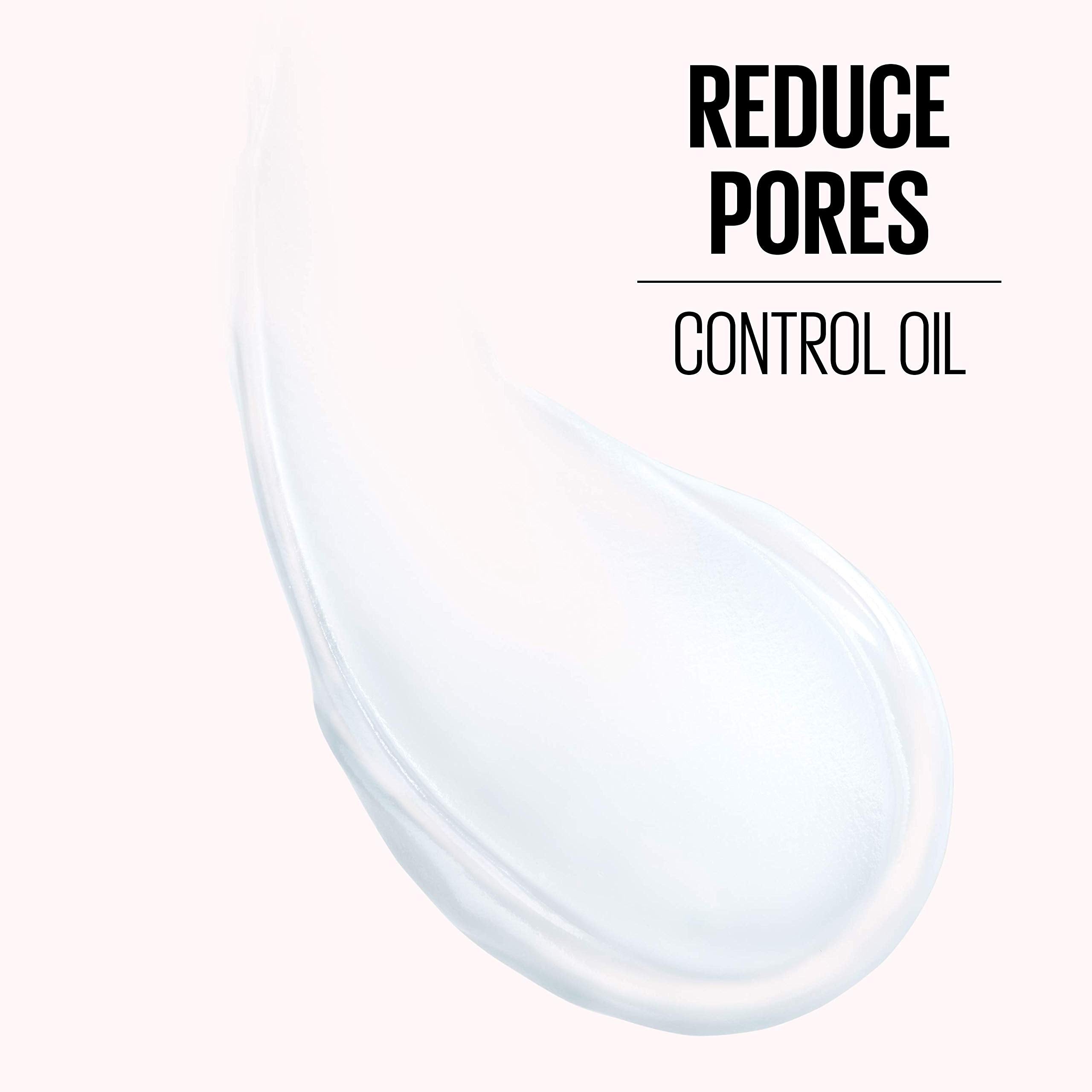 MAYBELLINE primer being applied to skin demonstrating pore-blurring effect and even makeup base