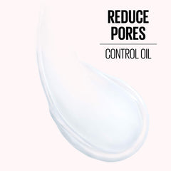 MAYBELLINE primer being applied to skin demonstrating pore-blurring effect and even makeup base