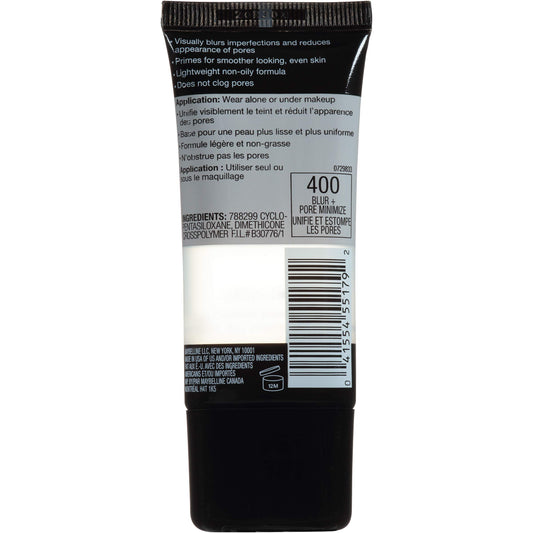 MAYBELLINE close-up of primer texture highlighting the lightweight water-based finish for smooth application