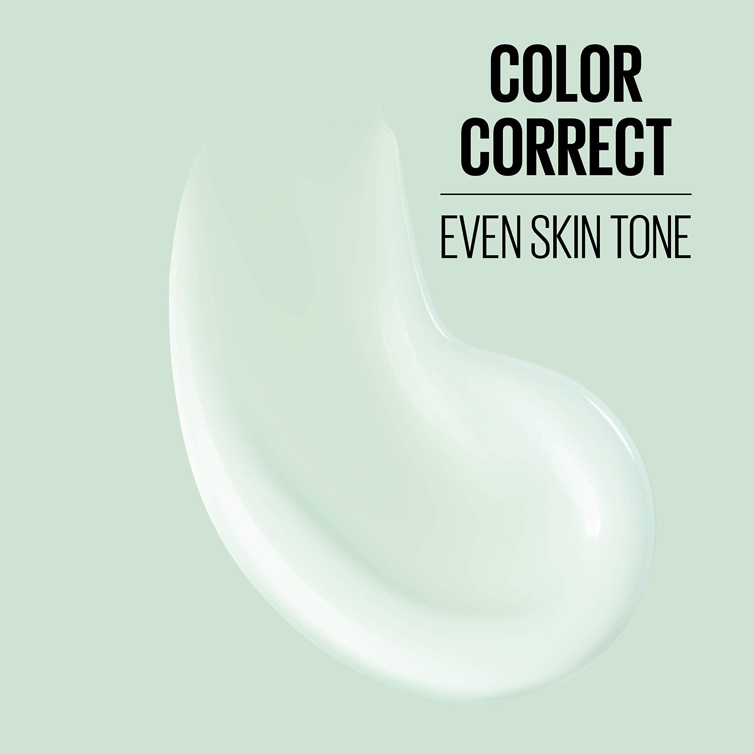 Maybelline primer beside foundation showing compatible products for longer wear and even finish