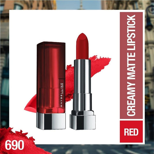 MAYBELLINE close-up of matte texture highlighting creamy finish and comfortable wear