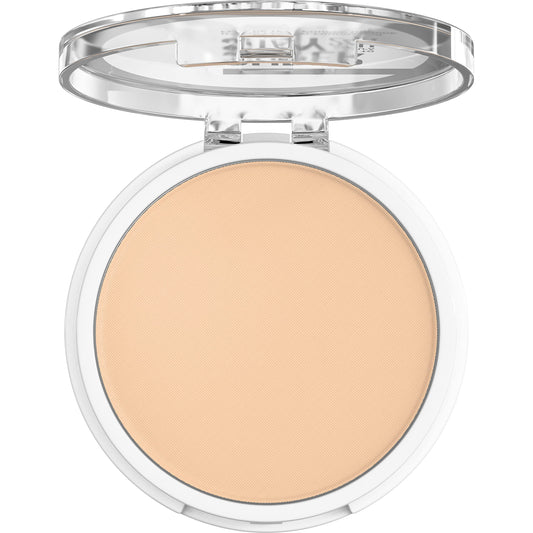 Maybelline open compact displaying shade 128 and matte powder surface
