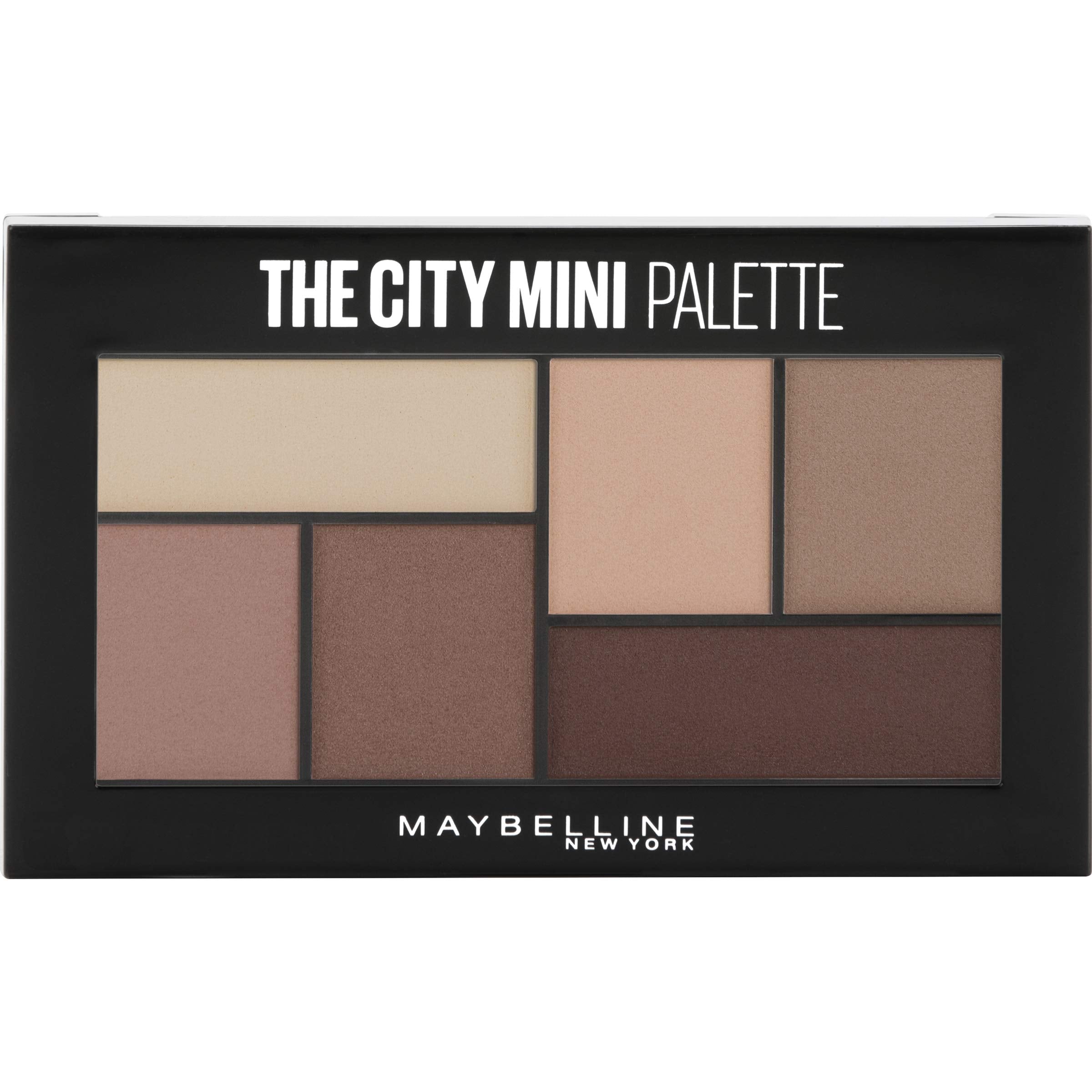 Maybelline mini palette inside a purse illustrating portability for on-the-go touchups