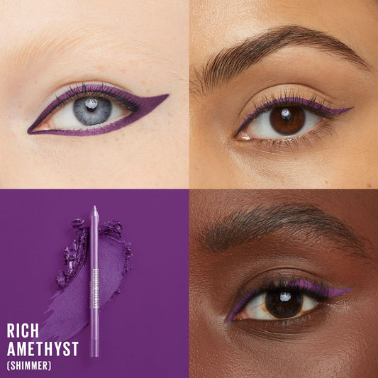 Maybelline close-up of sharpened tip showing precise point for clean application benefit precision