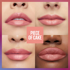 Maybelline Piece of Cake texture sheen closeup showing shimmer finish and dimension