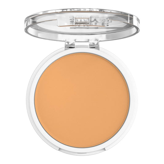 MAYBELLINE powder texture close-up highlighting smooth mattifying finish