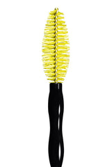 Maybelline Pumped Up Colossal swatch on paper showing rich black pigment and voluminous texture