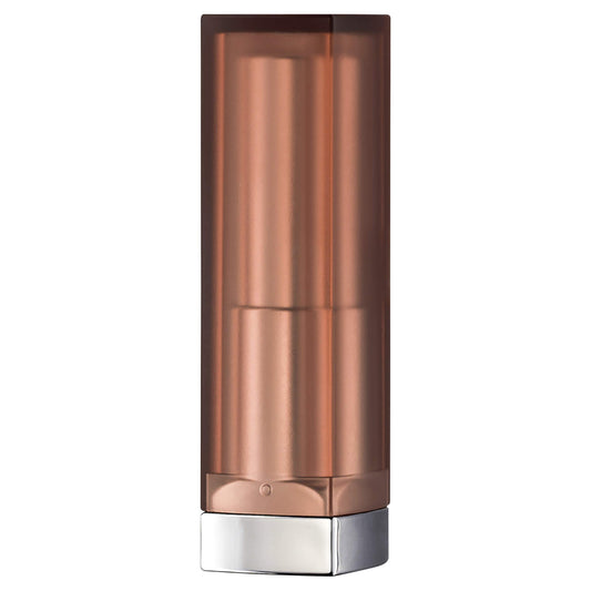 MAYBELLINE open lipstick bullet close-up showing smooth creamy matte texture benefit