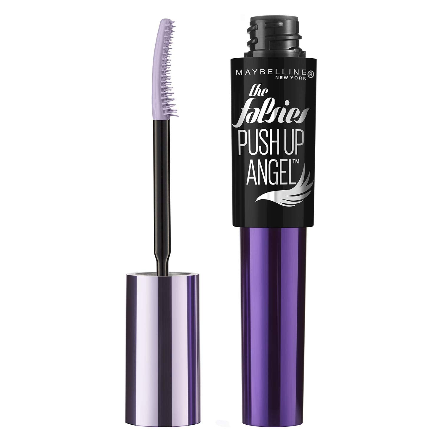 Maybelline close-up of spoon-shaped wand highlighting lift and precise application benefit
