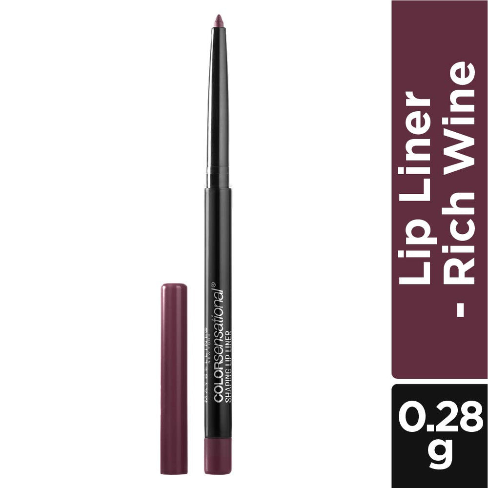 MAYBELLINE self-sharpening tip close-up demonstrating precise point for crisp lines