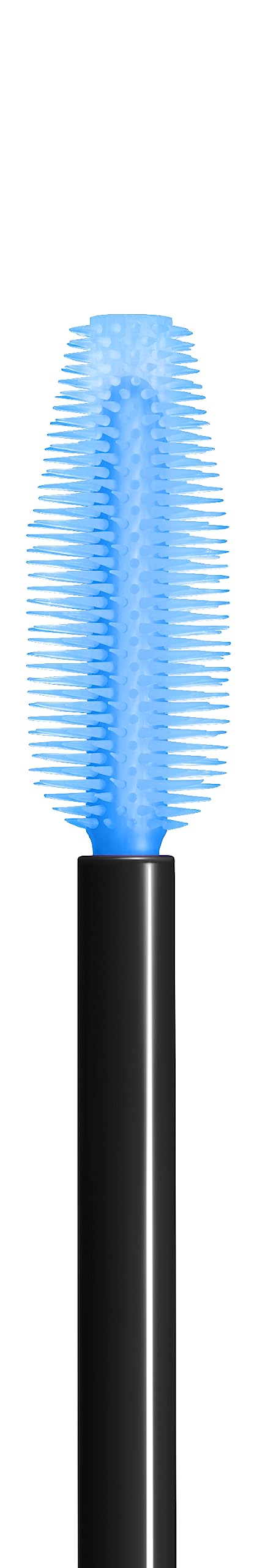 Maybelline mascara applied to lashes in lifestyle shot demonstrating visible volume and waterproof hold