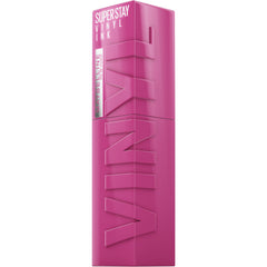 MAYBELLINE tube beside a coin to illustrate compact size and travel-friendly benefit