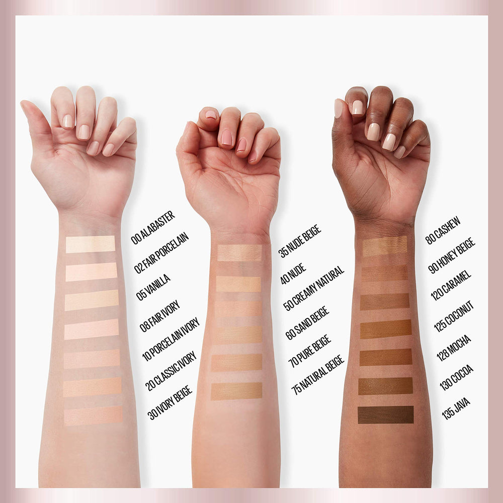 MAYBELLINE size comparison in hand to show bottle volume and portability