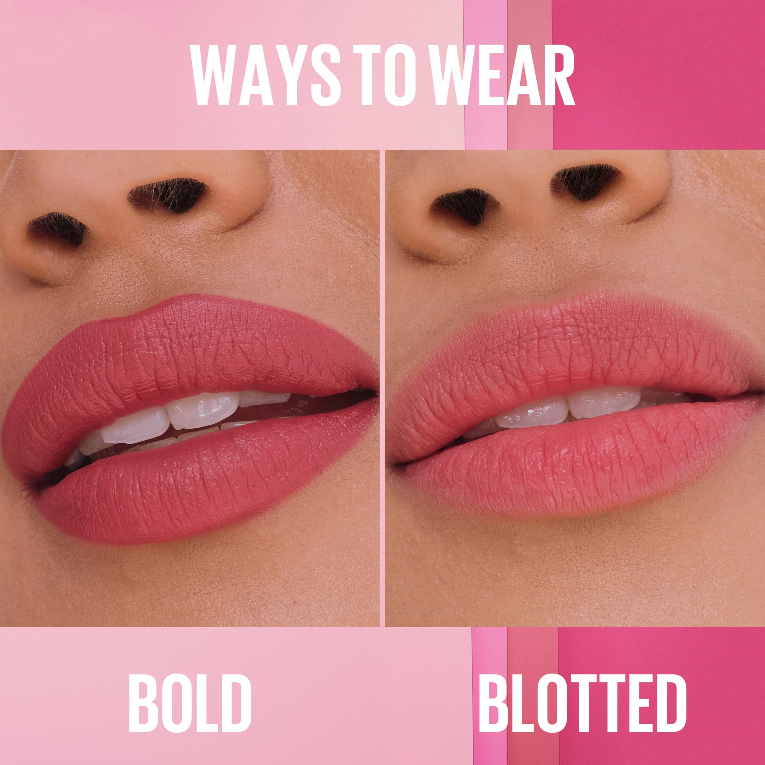 MAYBELLINE lipstick styled on desk showing everyday beauty use