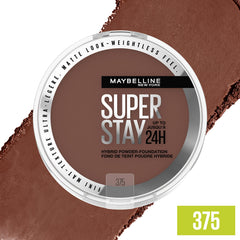 Maybelline shade 375 close-up texture showing smooth finish and blendability benefit