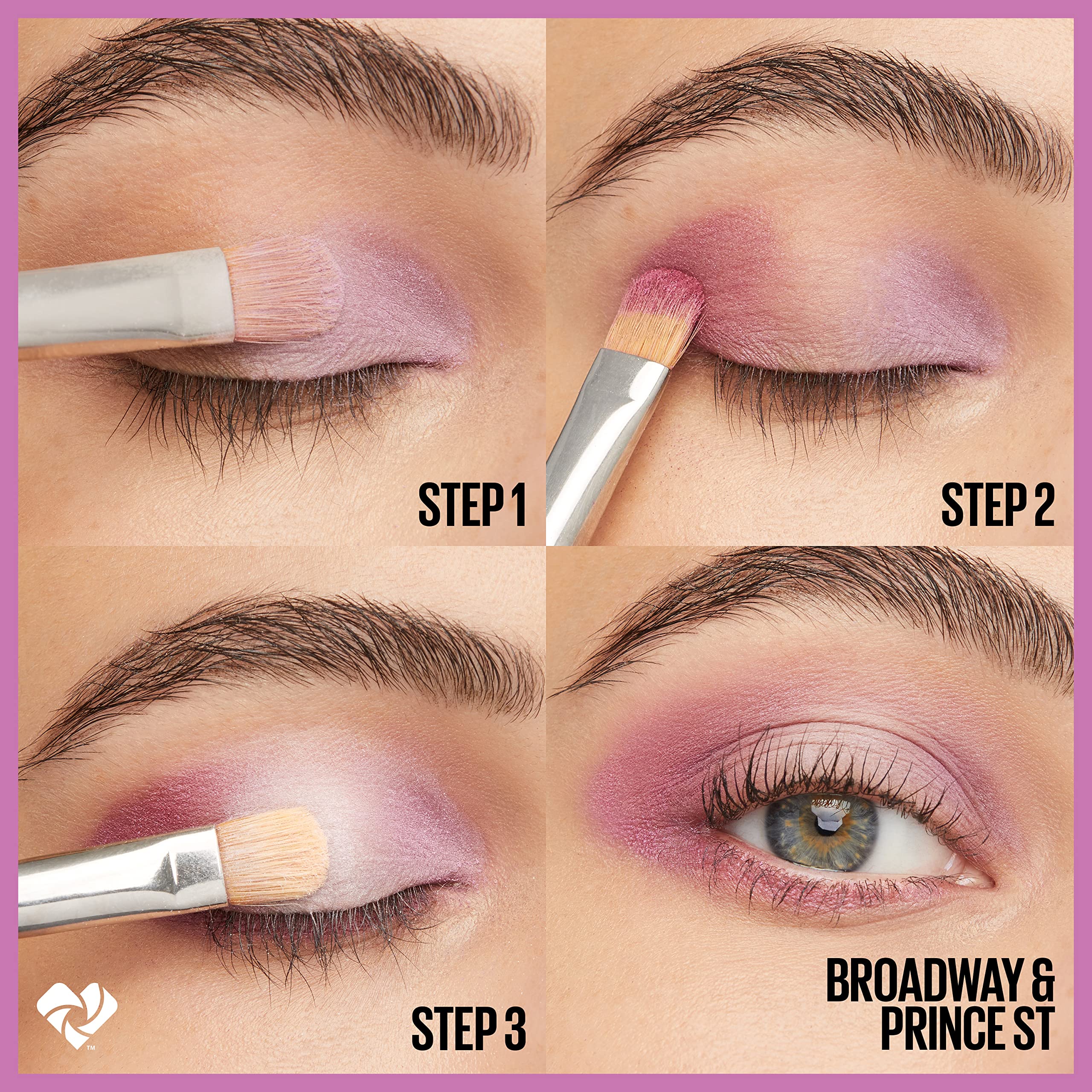 Maybelline Shadow Blocks lifestyle clutch shot illustrating on-the-go convenience