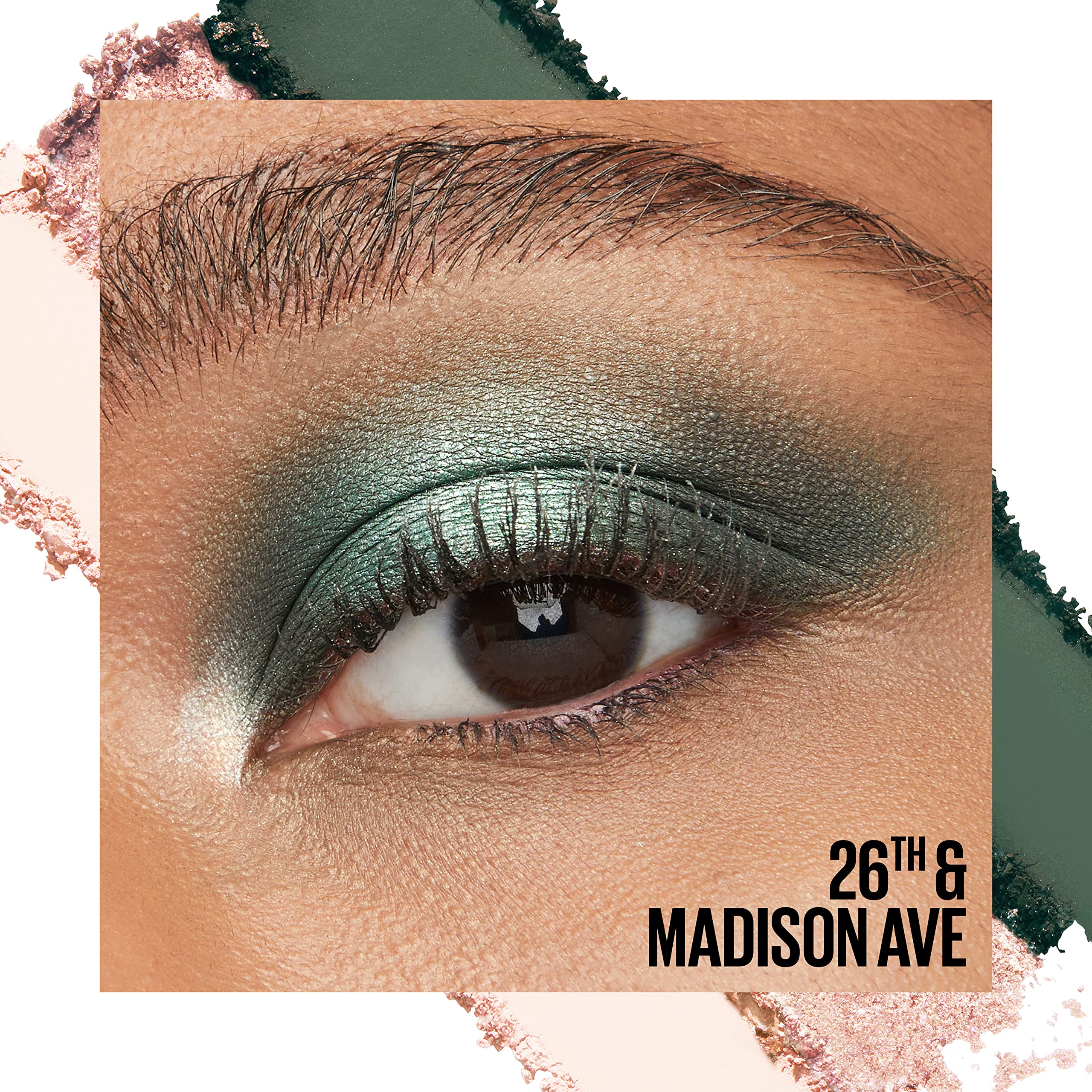 Maybelline Shadow Blocks swatches on skin showing pigment payoff and buildable coverage
