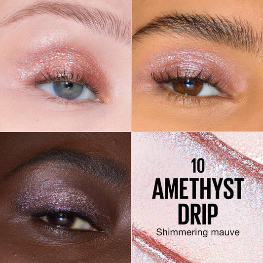 Maybelline Shadow Drip applicator close-up demonstrating precise drip-tip control