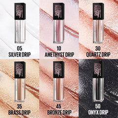 MAYBELLINE lifestyle model wearing shimmer for evening glamour and crease resistance benefit