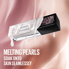 Maybelline Shadow Drip applied on wrist in lifestyle setting showing blendable finish