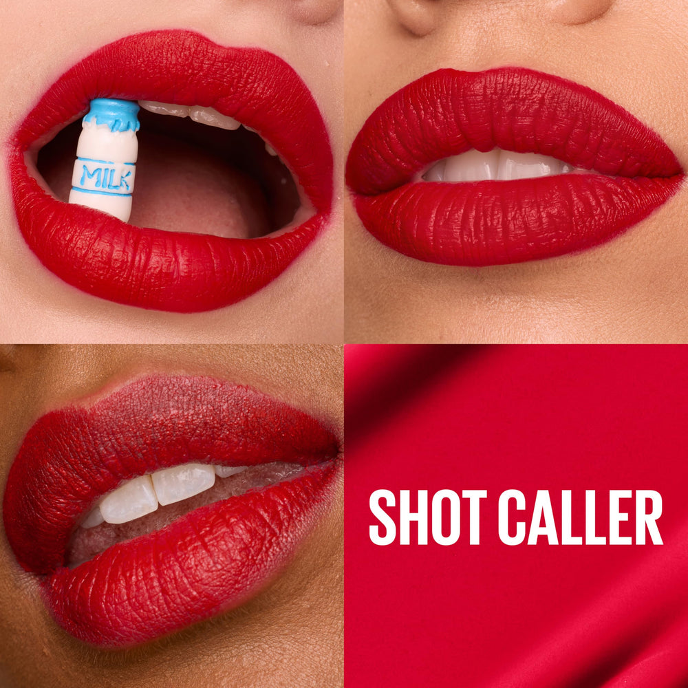 Maybelline arrow applicator closeup for precise, clean lip lines