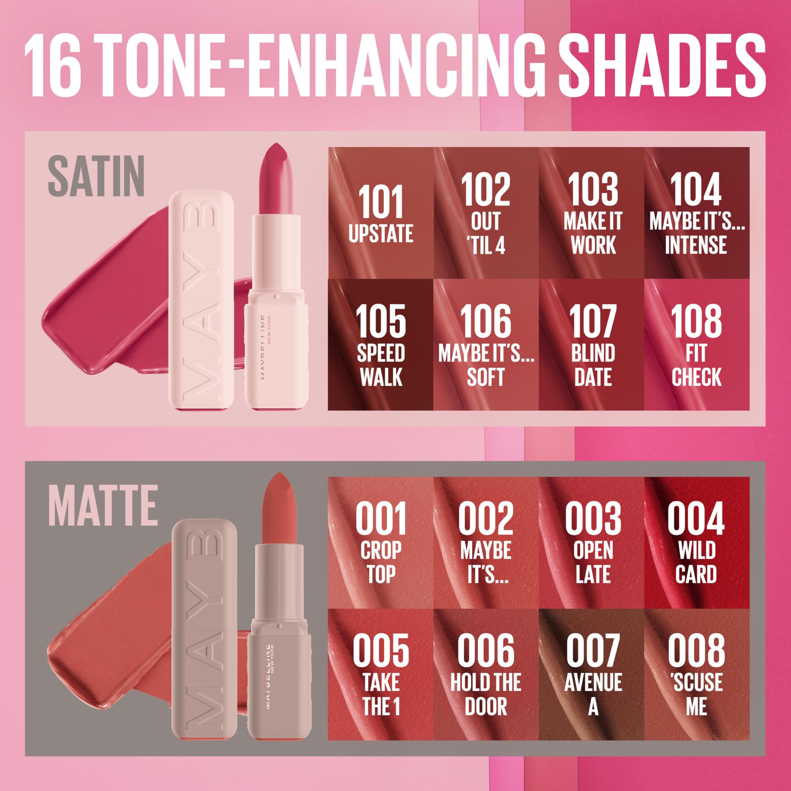 MAYBELLINE next to a coin showing size and portability for on-the-go touchups