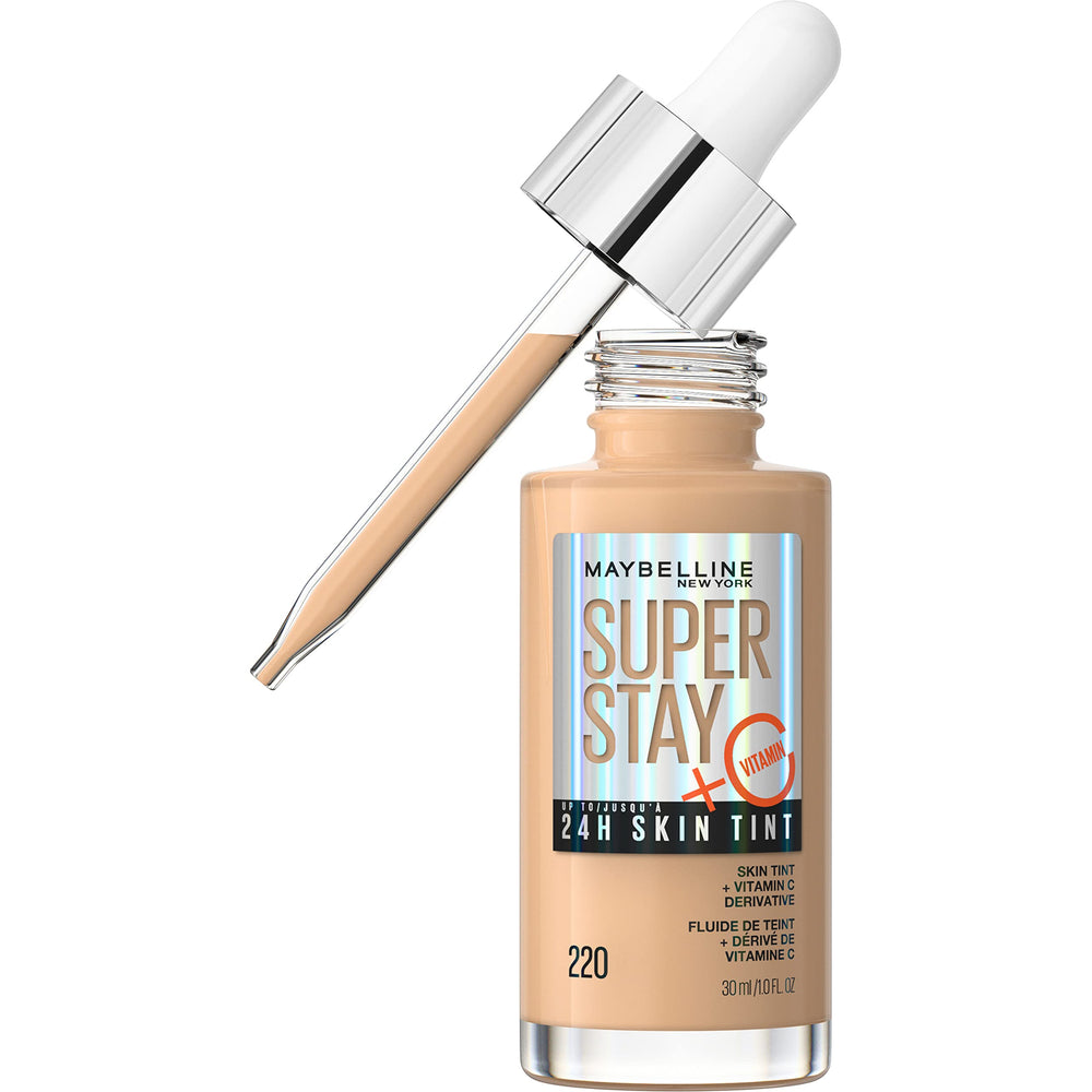MAYBELLINE front bottle view showcasing compact longwear benefit