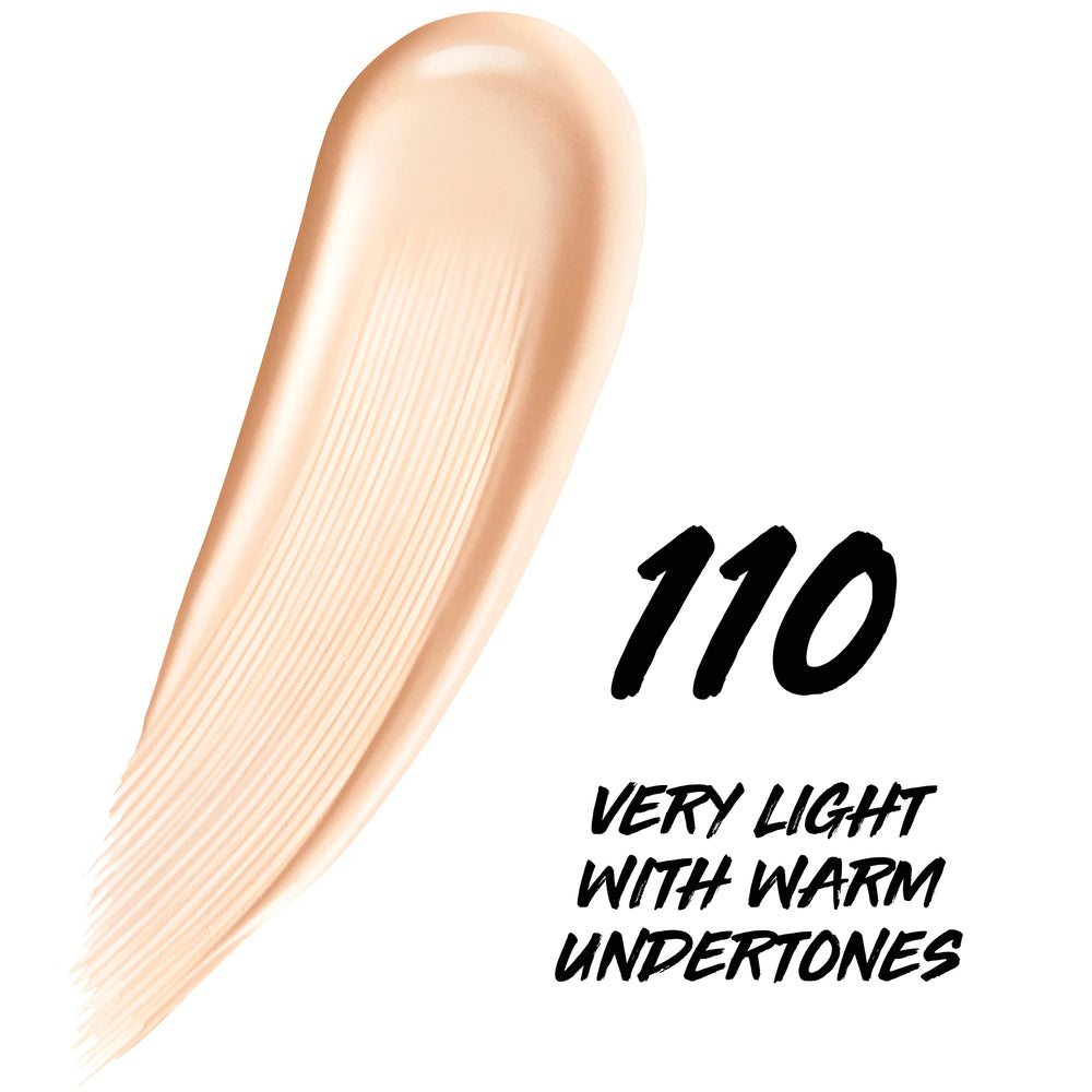Maybelline texture swipe demonstrating blendable, dewy finish