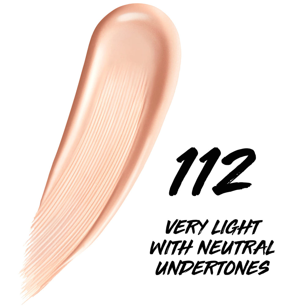 Maybelline swatched texture of skin tint on arm highlighting blendable, radiant finish
