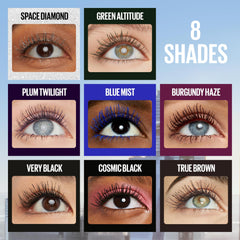 Maybelline Sky High before-and-after lashes showing visible volume and lifted curl
