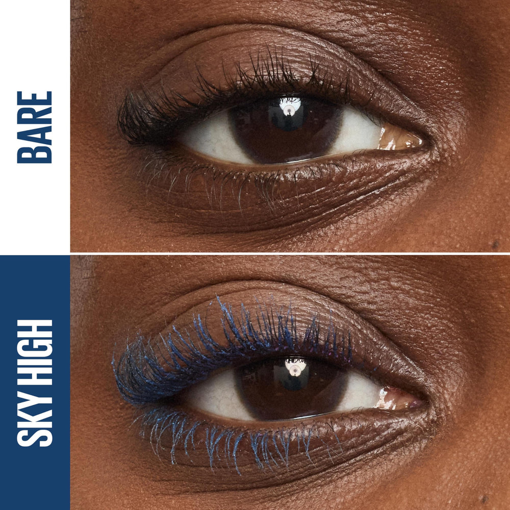 Maybelline brush close-up highlighting Flex Tower bristles for fuller lashes